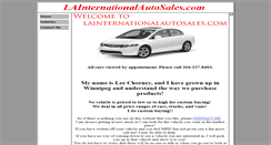 Desktop Screenshot of lainternationalautosales.com