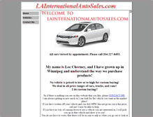 Tablet Screenshot of lainternationalautosales.com